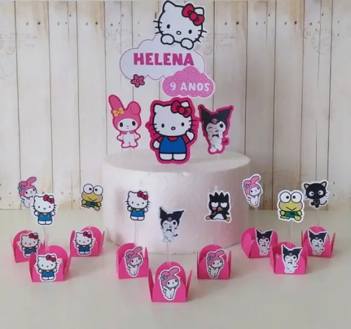 Kit Festa Hello Kitt Personalizado aniversário infantil