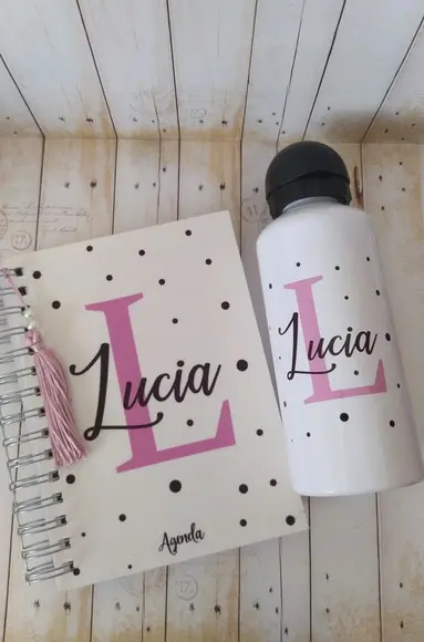 Kit Integração Boas Vindas Personalizado Agenda e Garrafa
