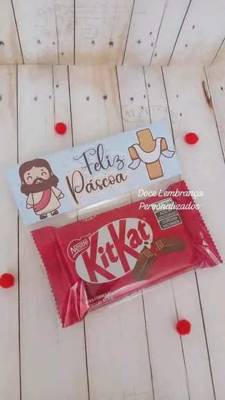 Kit Kat Páscoa Jesus Cristão Lembrancinha Páscoa