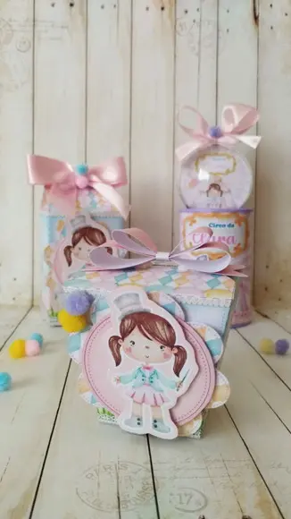 Kit Lembrancinhas Luxo Circo Rosa 30 Peças