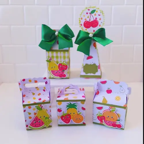 Kit Personalizados Quitandinha Frutinha 25 Peças Lembrancinh