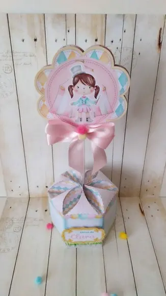 Kit Personalizados Luxo Circo Rosa 40 Peças