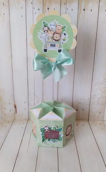 Kit Safari Baby Personalizado 40 Peças Lembrancinha