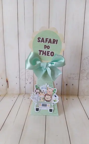 Kit Safari Baby Personalizado 40 Peças Lembrancinha