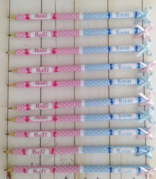Lápis Personalizado Chá Revelação