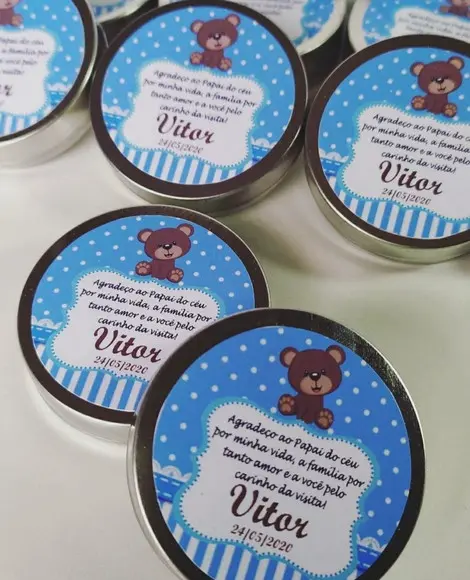 Latinha Mint Ursinho/urso Príncipe