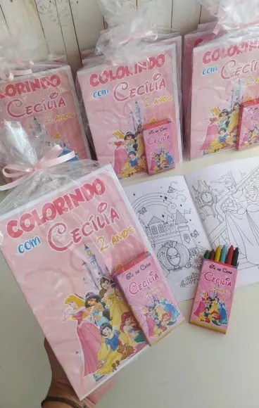 Livrinho de Colorir Princesas Lembrancinhas