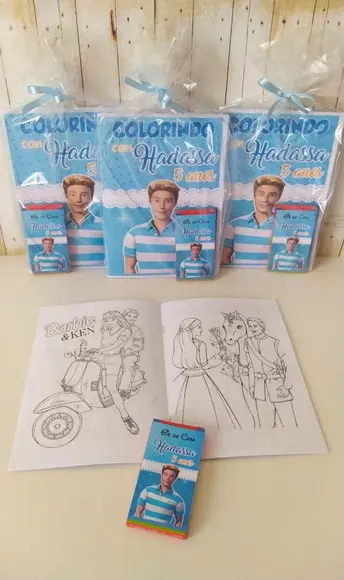 Livrinho de Colorir Ken Barbie Lembrancinha