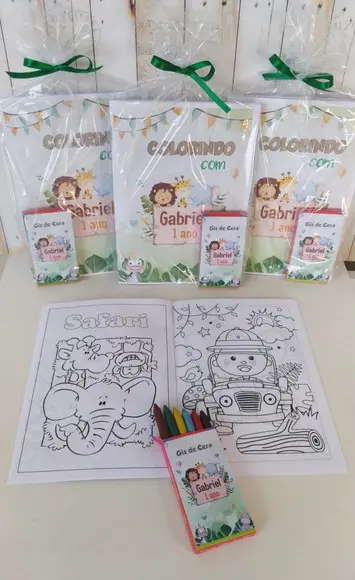 Livrinho de Colorir Safari Baby