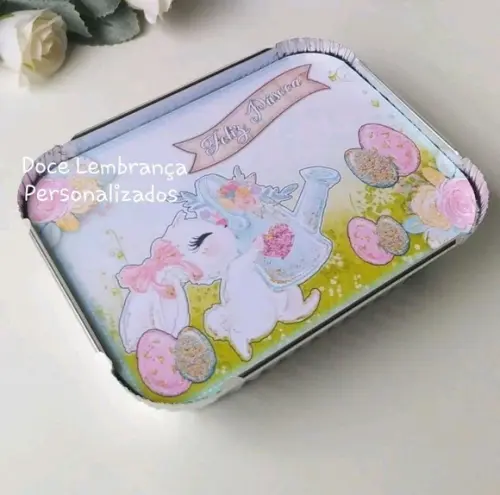 Marmitinhas Personalizadas Coelhinho da Páscoa Lembrancinhas