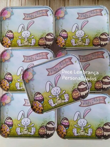 Marmitinhas Personalizadas Coelho da Páscoa Lembrancinhas