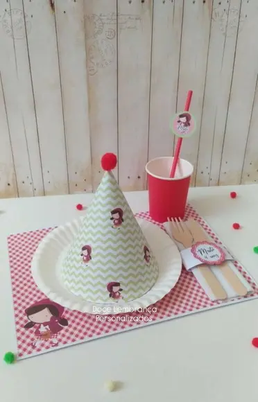 Mesa Posta Kids Chapeuzinho Vermelho