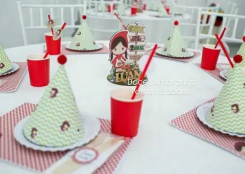 Mesa Posta Kids Chapeuzinho Vermelho