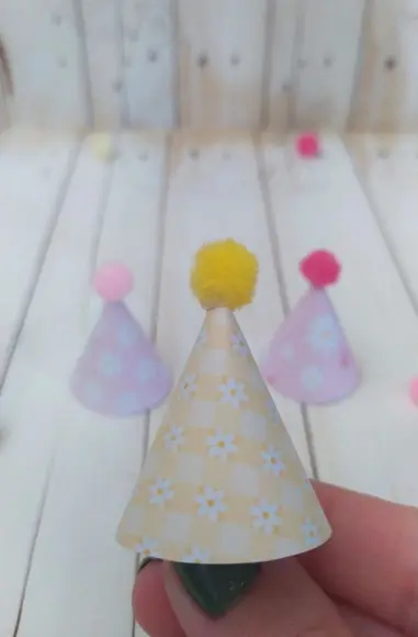 Mini Chapeu para Docinhos Primeira Volta Sol Margarida Candy