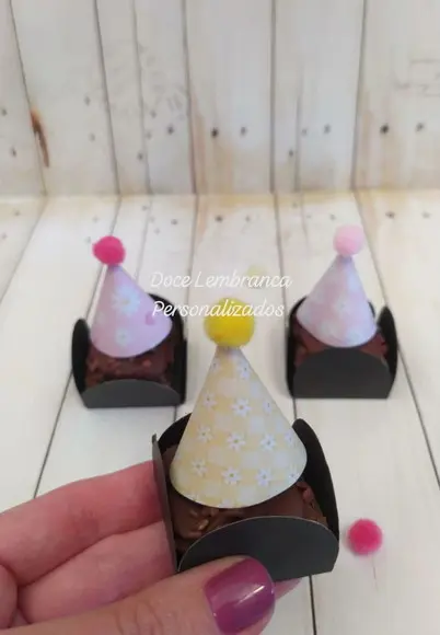 Mini Chapeuzinho para Docinhos Margarida Aniver Infantil