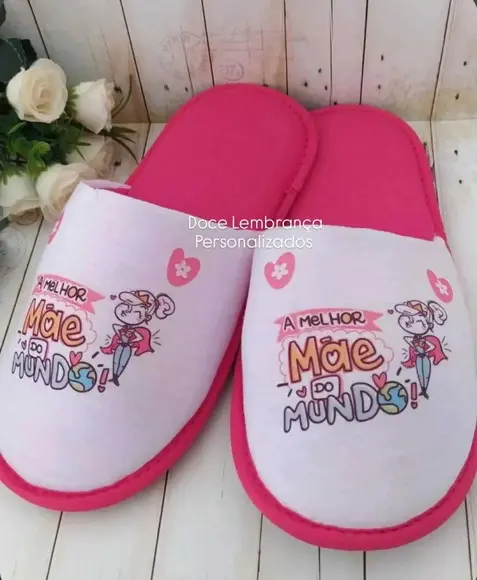 Pantufa Personalizada Dia das Mães