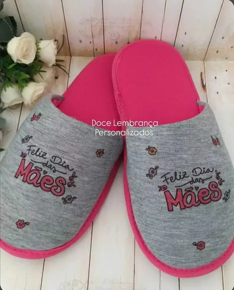 Pantufa Personalizada Dia das Mães