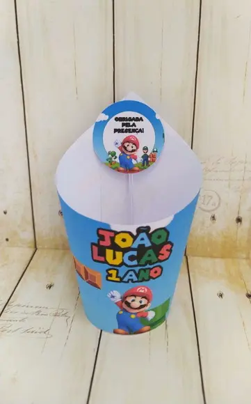 Rótulo + Tag para Mini Suculentas Super Mário Bros