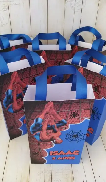 Sacolinha Personalizada Homem Aranha
