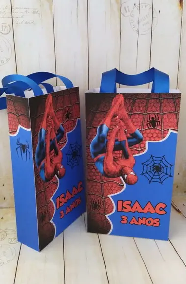 Sacolinha Personalizada Homem Aranha