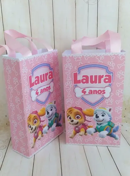 Sacolinha Personalizada Skye e Everest Patrulha Canina