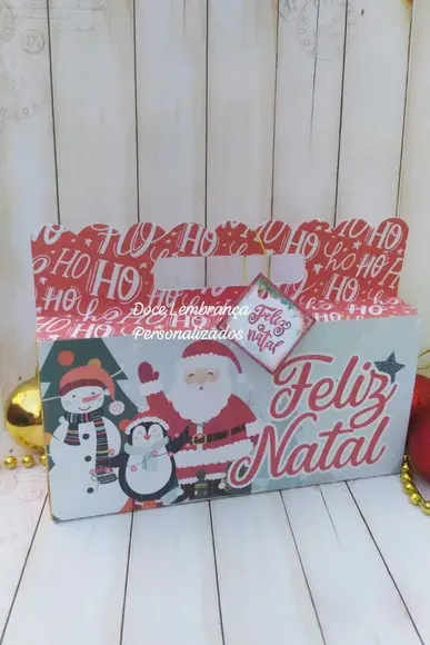 Suporte Caixa de Bombom Personalizado Natal Lembrancinha