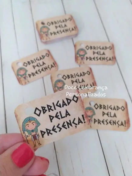 Tag Egito para Lembrancinhas Menino