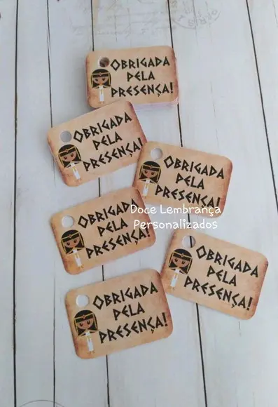 Tag Egito para Lembrancinhas Menina