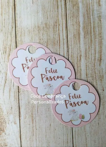 Tag Páscoa Coelhinho para Lembrancinhas