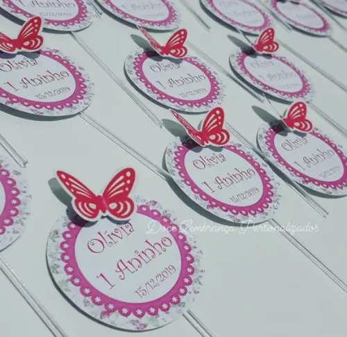 Tag/topper para Docinhos Jardim Encantado