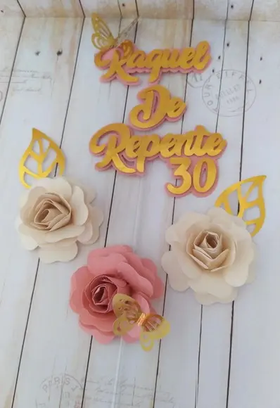 Topper de Bolo de Repente 30
