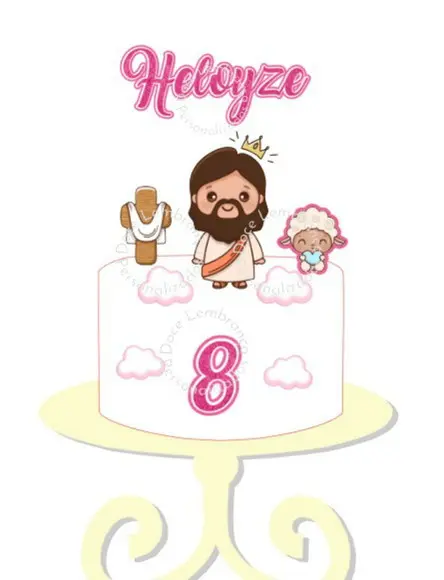 Topper de Bolo Jesus