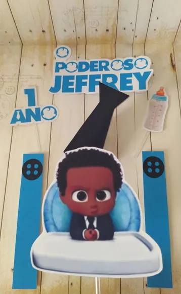Topper de Bolo Poderoso Chefinho Black