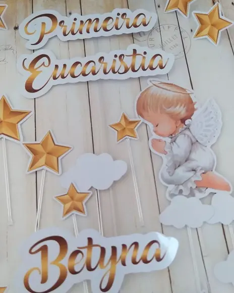 Topper de Bolo Primeira Eucaristia