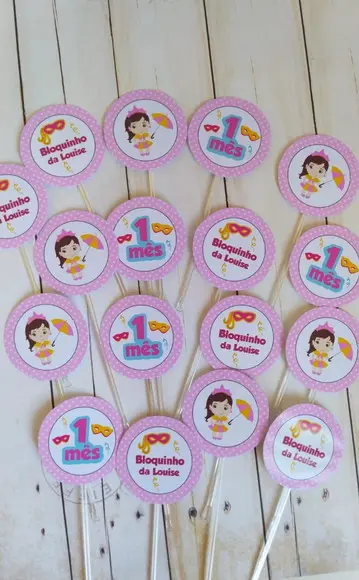 Topper Docinhos Bloquinho Carnaval 30 Unidades