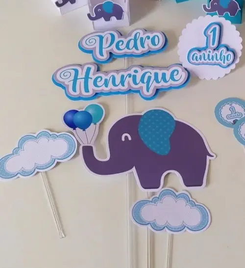 Topper Elefantinho