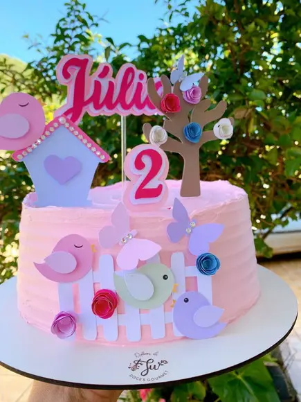 Topper Jardim Encantado 3D personalizadao