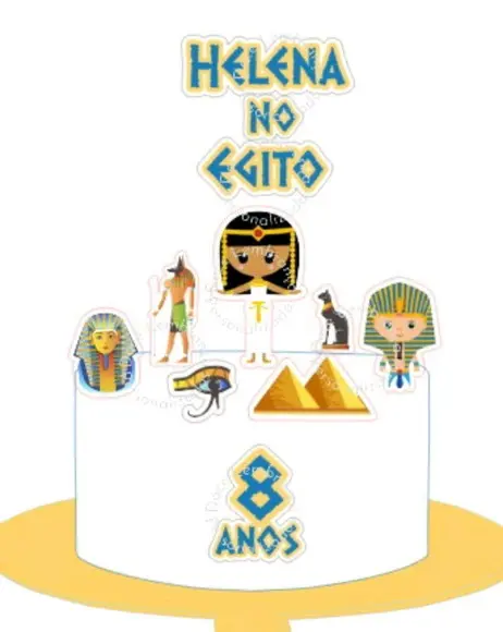 Topper para Bolo Egito
