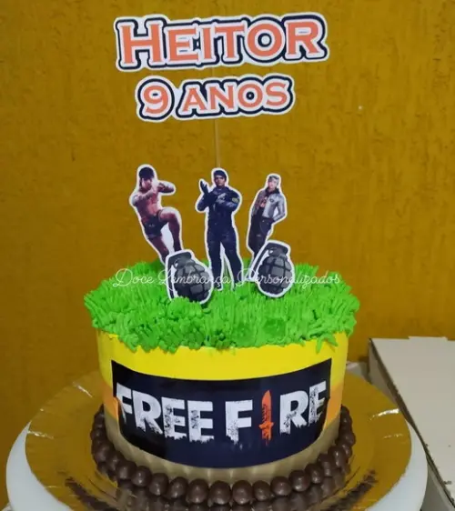 Topper para Bolo Free Fire