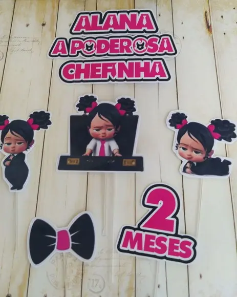 Topper para Bolo Poderosa Chefinha
