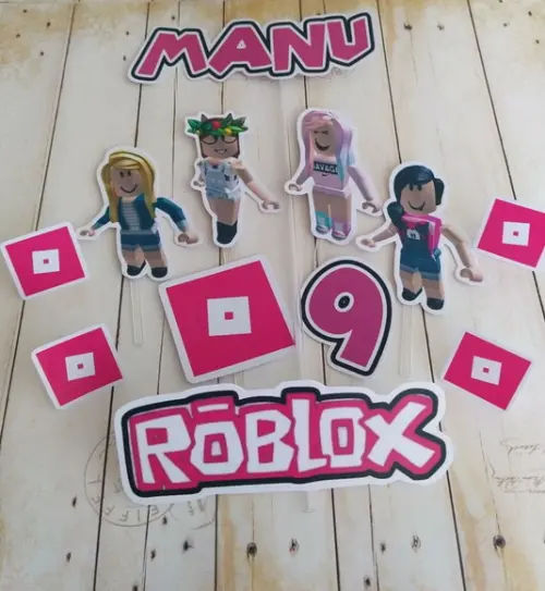 Topper para Bolo Roblox
