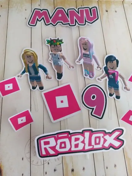 Topper para Bolo Roblox