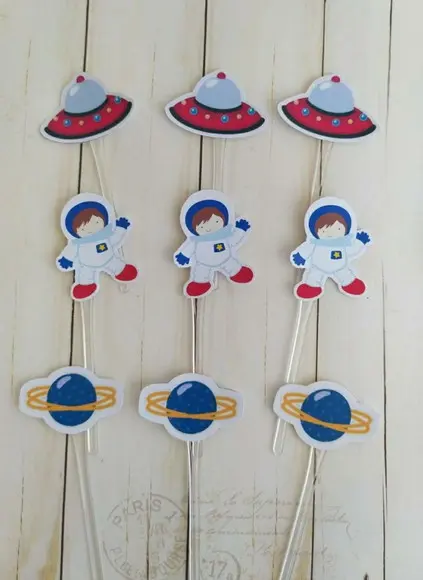 Topper para Docinhos Astronauta 30 Unidades