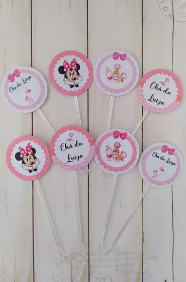 Topper para Docinhos Chá de Bebê 30 Unidades