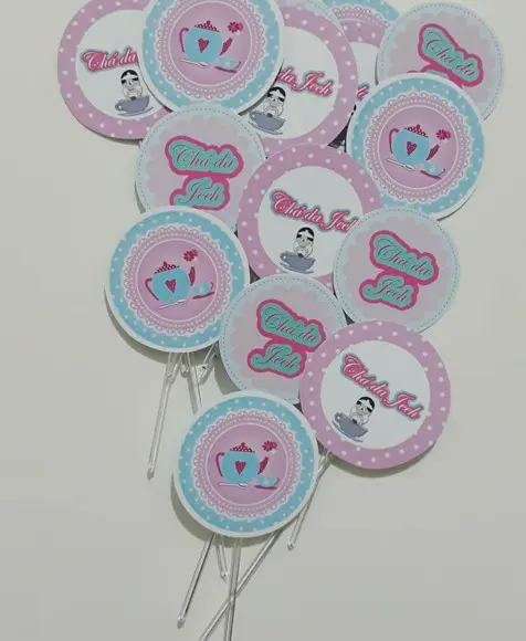 Topper para Docinhos Chá de Panela Casa Nova 30 Unid.