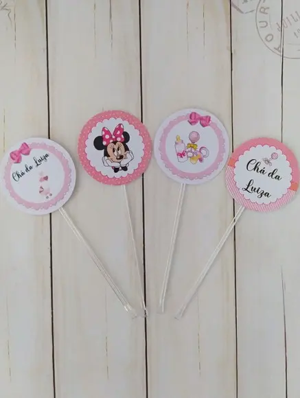 Topper para Docinhos Chá de Bebê 30 Unidades