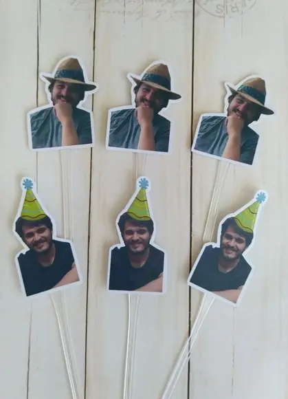 Topper para Docinhos com Foto e Chapeuzinho Adulto