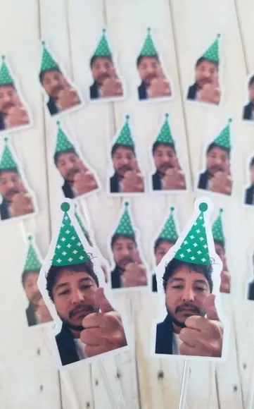 Topper para Docinhos com Foto e Chapeuzinho Adulto