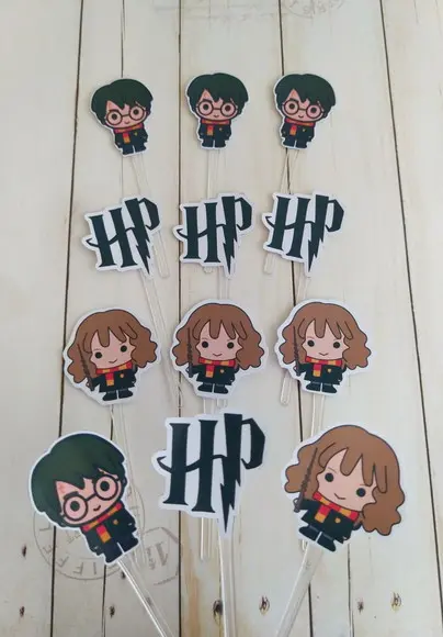 Topper para Docinhos Harry Potter 30 Unidades