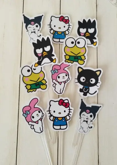 Topper para Docinhos Hello Kitt 30 Unidades